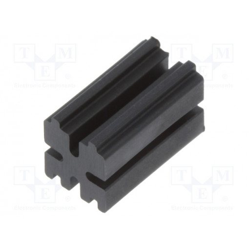 8GE04V80262; Spacer sleeve; LED; ØLED: 3mm; L: 9mm; black; UL94V-0; Mat: polyamide; DREMEC