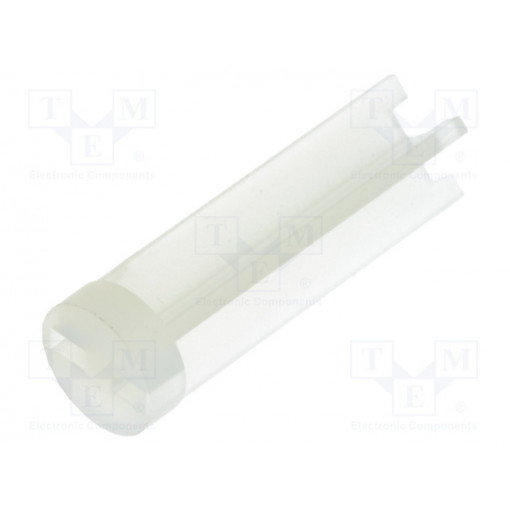 8GE04V80284; Spacer sleeve; LED; Øout: 6mm; ØLED: 5mm; L: 19.1mm; natural; UL94V-2; DREMEC