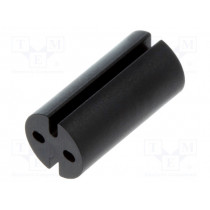 8GE04V80351; Spacer sleeve; LED; Øout: 4.8mm; ØLED: 3mm; L: 9.5mm; black; UL94HB; DREMEC