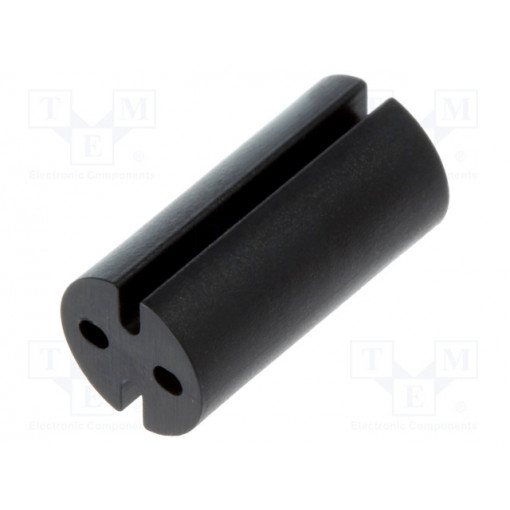 8GE04V80351; Spacer sleeve; LED; Øout: 4.8mm; ØLED: 3mm; L: 9.5mm; black; UL94HB; DREMEC