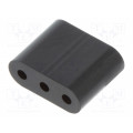 8GE04V80357; Spacer sleeve; LED; ØLED: 3mm; L: 6.4mm; black; UL94V-0; Mat: PVC; DREMEC