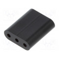 8GE04V80358; Spacer sleeve; LED; ØLED: 3mm; L: 9.5mm; black; UL94V-0; Mat: PVC; DREMEC