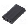 8GE04V80359; Spacer sleeve; LED; ØLED: 3mm; L: 12.7mm; black; UL94V-0; Mat: PVC; DREMEC