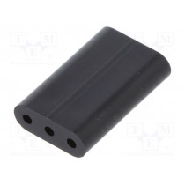 8GE04V80359; Spacer sleeve; LED; ØLED: 3mm; L: 12.7mm; black; UL94V-0; Mat: PVC; DREMEC
