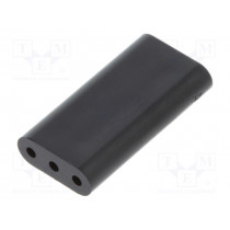 8GE04V80360; Spacer sleeve; LED; ØLED: 3mm; L: 15.9mm; black; UL94V-0; Mat: PVC; DREMEC