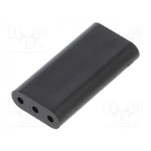 8GE04V80360; Spacer sleeve; LED; ØLED: 3mm; L: 15.9mm; black; UL94V-0; Mat: PVC; DREMEC