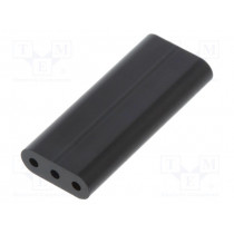 8GE04V80361; Spacer sleeve; LED; ØLED: 3mm; L: 19.1mm; black; UL94V-0; Mat: PVC; DREMEC