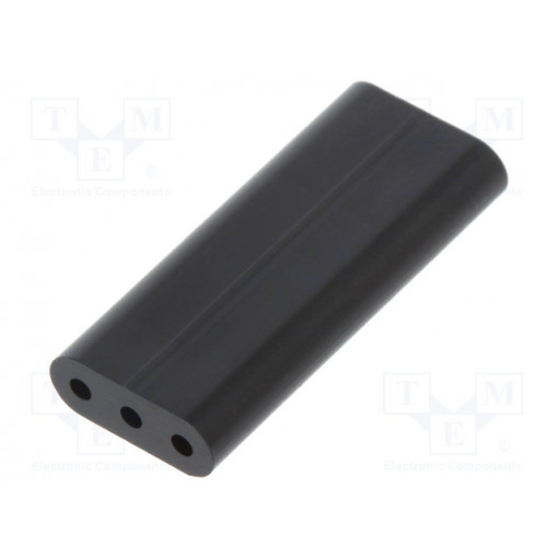 8GE04V80361; Spacer sleeve; LED; ØLED: 3mm; L: 19.1mm; black; UL94V-0; Mat: PVC; DREMEC
