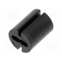 8GE04V80362; Spacer sleeve; LED; Øout: 4.8mm; ØLED: 3mm; L: 6mm; black; UL94V-0; DREMEC