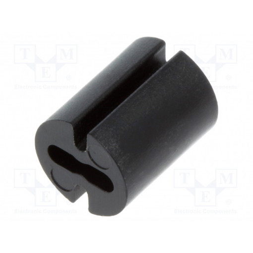 8GE04V80362; Spacer sleeve; LED; Øout: 4.8mm; ØLED: 3mm; L: 6mm; black; UL94V-0; DREMEC