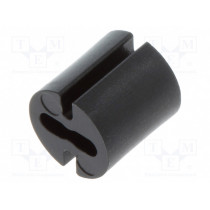 8GE04V80376; Spacer sleeve; LED; Øout: 4.8mm; ØLED: 3mm; L: 5mm; black; UL94V-0; DREMEC