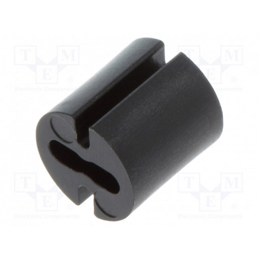 8GE04V80376; Spacer sleeve; LED; Øout: 4.8mm; ØLED: 3mm; L: 5mm; black; UL94V-0; DREMEC