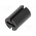 8GE04V80378; Spacer sleeve; LED; Øout: 4.8mm; ØLED: 3mm; L: 7mm; black; UL94V-0; DREMEC