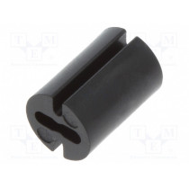 8GE04V80378; Spacer sleeve; LED; Øout: 4.8mm; ØLED: 3mm; L: 7mm; black; UL94V-0; DREMEC
