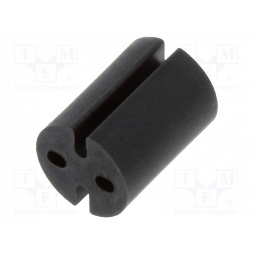 8GE04V80382; Spacer sleeve; LED; Øout: 4.8mm; ØLED: 3mm; L: 6.4mm; black; UL94V-0; DREMEC