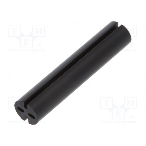8GE04V80390; Spacer sleeve; LED; Øout: 4.8mm; ØLED: 3mm; L: 25mm; black; UL94V-0; DREMEC