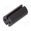8GE04V80392; Spacer sleeve; LED; Øout: 4.8mm; ØLED: 3mm; L: 9.5mm; black; UL94V-0; DREMEC