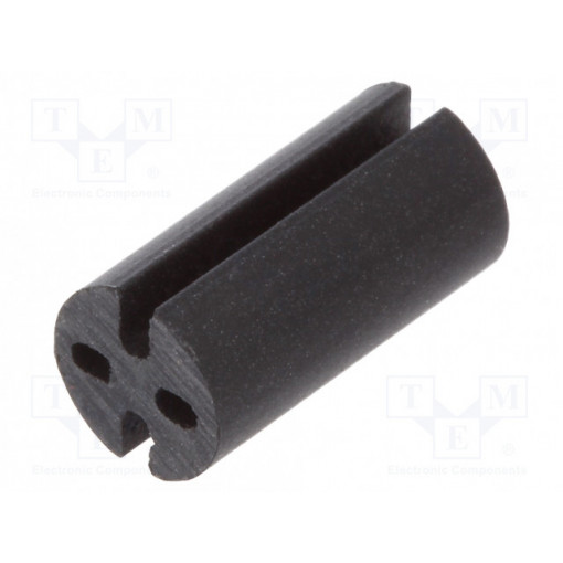 8GE04V80392; Spacer sleeve; LED; Øout: 4.8mm; ØLED: 3mm; L: 9.5mm; black; UL94V-0; DREMEC