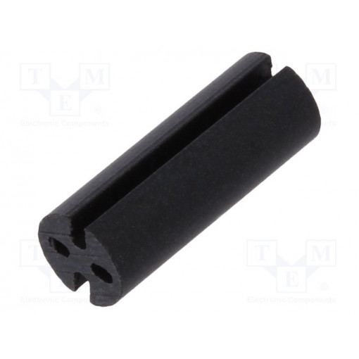 8GE04V80393; Spacer sleeve; LED; Øout: 4.8mm; ØLED: 3mm; L: 12.7mm; black; UL94V-0; DREMEC