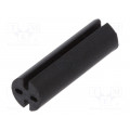 8GE04V80394; Spacer sleeve; LED; Øout: 4.8mm; ØLED: 3mm; L: 15.9mm; black; UL94V-0; DREMEC