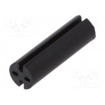 8GE04V80394; Spacer sleeve; LED; Øout: 4.8mm; ØLED: 3mm; L: 15.9mm; black; UL94V-0; DREMEC
