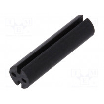 8GE04V80395; Spacer sleeve; LED; Øout: 4.8mm; ØLED: 3mm; L: 19.1mm; black; UL94V-0; DREMEC
