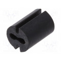 8GE04V80398; Spacer sleeve; LED; Øout: 4.8mm; ØLED: 3mm; L: 6.5mm; black; UL94V-0; DREMEC