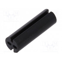 8GE04V80518; Spacer sleeve; LED; Øout: 4mm; ØLED: 3mm; L: 12.7mm; black; UL94V-0; DREMEC