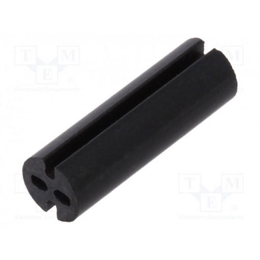 8GE04V80518; Spacer sleeve; LED; Øout: 4mm; ØLED: 3mm; L: 12.7mm; black; UL94V-0; DREMEC