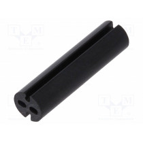 8GE04V80519; Spacer sleeve; LED; Øout: 4mm; ØLED: 3mm; L: 15.9mm; black; UL94V-0; DREMEC