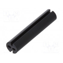 8GE04V80520; Spacer sleeve; LED; Øout: 4mm; ØLED: 3mm; L: 19.1mm; black; UL94V-0; DREMEC