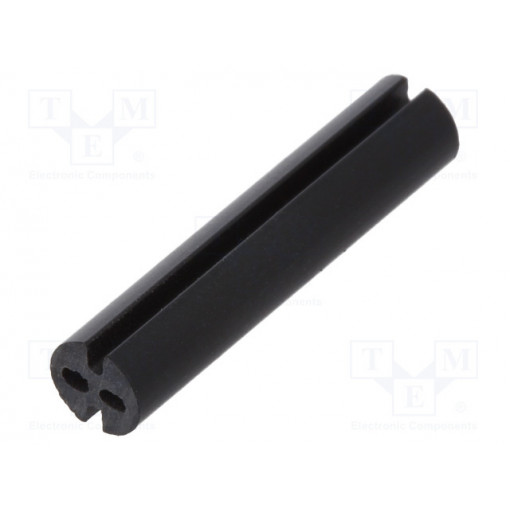 8GE04V80520; Spacer sleeve; LED; Øout: 4mm; ØLED: 3mm; L: 19.1mm; black; UL94V-0; DREMEC