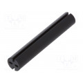 8GE04V80534; Spacer sleeve; LED; Øout: 5.1mm; ØLED: 5mm; L: 30mm; black; UL94V-0; DREMEC