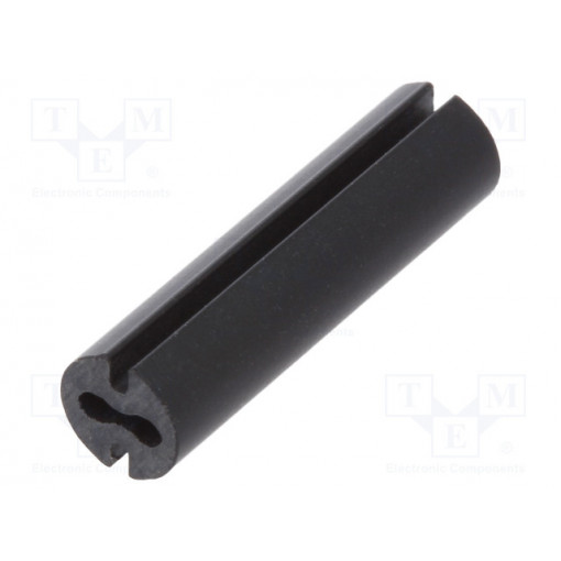 8GE04V80535; Spacer sleeve; LED; Øout: 4.8mm; ØLED: 3mm; L: 18mm; black; UL94V-0; DREMEC