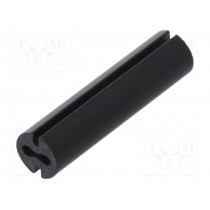 8GE04V80536; Spacer sleeve; LED; Øout: 4.8mm; ØLED: 3mm; L: 19mm; black; UL94V-0; DREMEC