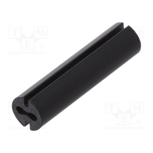 8GE04V80536; Spacer sleeve; LED; Øout: 4.8mm; ØLED: 3mm; L: 19mm; black; UL94V-0; DREMEC