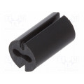 8GE04V80549; Spacer sleeve; LED; Øout: 4.8mm; ØLED: 3mm; L: 8mm; black; UL94V-0; DREMEC