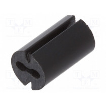 8GE04V80549; Spacer sleeve; LED; Øout: 4.8mm; ØLED: 3mm; L: 8mm; black; UL94V-0; DREMEC