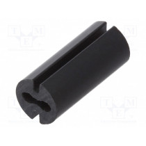 8GE04V80551; Spacer sleeve; LED; Øout: 4.8mm; ØLED: 3mm; L: 11mm; black; UL94V-0; DREMEC