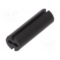 8GE04V80553; Spacer sleeve; LED; Øout: 4.8mm; ØLED: 3mm; L: 15mm; black; UL94V-0; DREMEC