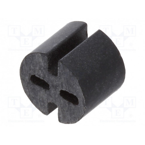 8GE04V80556; Spacer sleeve; LED; Øout: 5.1mm; ØLED: 5mm; L: 4mm; black; UL94V-0; DREMEC