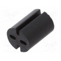 8GE04V80559; Spacer sleeve; LED; Øout: 5.1mm; ØLED: 5mm; L: 7mm; black; UL94V-0; DREMEC