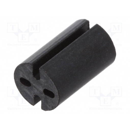 8GE04V80560; Spacer sleeve; LED; Øout: 5.1mm; ØLED: 5mm; L: 8mm; black; UL94V-0; DREMEC