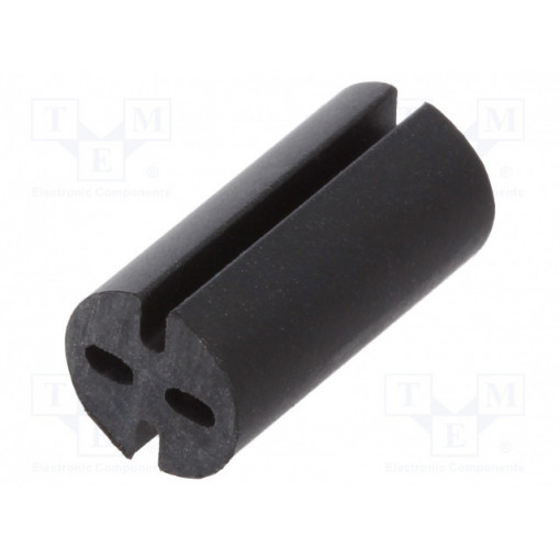 8GE04V80562; Spacer sleeve; LED; Øout: 5.1mm; ØLED: 5mm; L: 10mm; black; UL94V-0; DREMEC