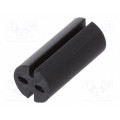 8GE04V80563; Spacer sleeve; LED; Øout: 5.1mm; ØLED: 5mm; L: 11mm; black; UL94V-0; DREMEC
