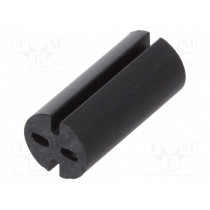 8GE04V80563; Spacer sleeve; LED; Øout: 5.1mm; ØLED: 5mm; L: 11mm; black; UL94V-0; DREMEC