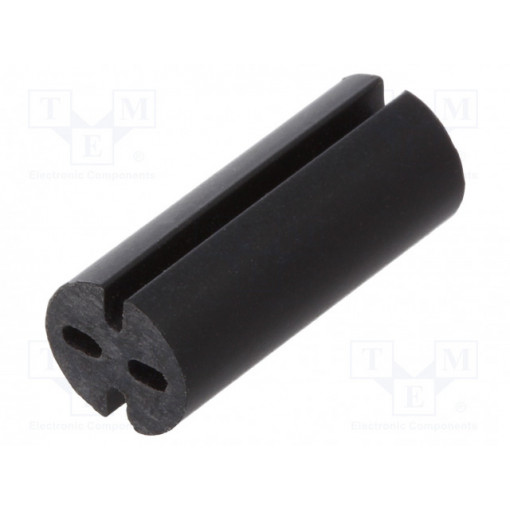 8GE04V80564; Spacer sleeve; LED; Øout: 5.1mm; ØLED: 5mm; L: 12mm; black; UL94V-0; DREMEC