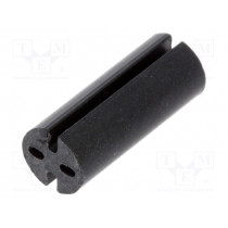 8GE04V80565; Spacer sleeve; LED; Øout: 5.1mm; ØLED: 5mm; L: 13mm; black; UL94V-0; DREMEC