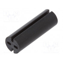8GE04V80567; Spacer sleeve; LED; Øout: 5.1mm; ØLED: 5mm; L: 15mm; black; UL94V-0; DREMEC