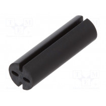 8GE04V80568; Spacer sleeve; LED; Øout: 5.1mm; ØLED: 5mm; L: 16mm; black; UL94V-0; DREMEC